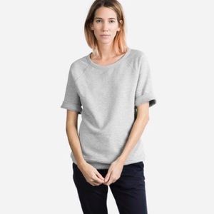 Everlane short sleeve sweatshirt in grey size S